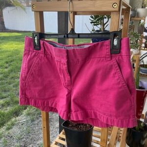 ☀️ JCrew Chino Bright Hot Pink Shorts, Size 2, Soft & Cute!
